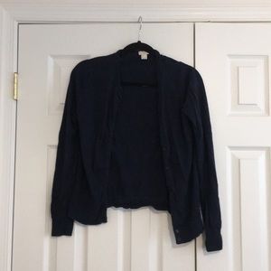 Navy J Crew Cardigan